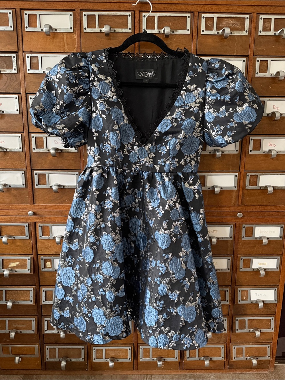 Dolls Kill Widow Tapestry Jacquard Mini Dress Size Small